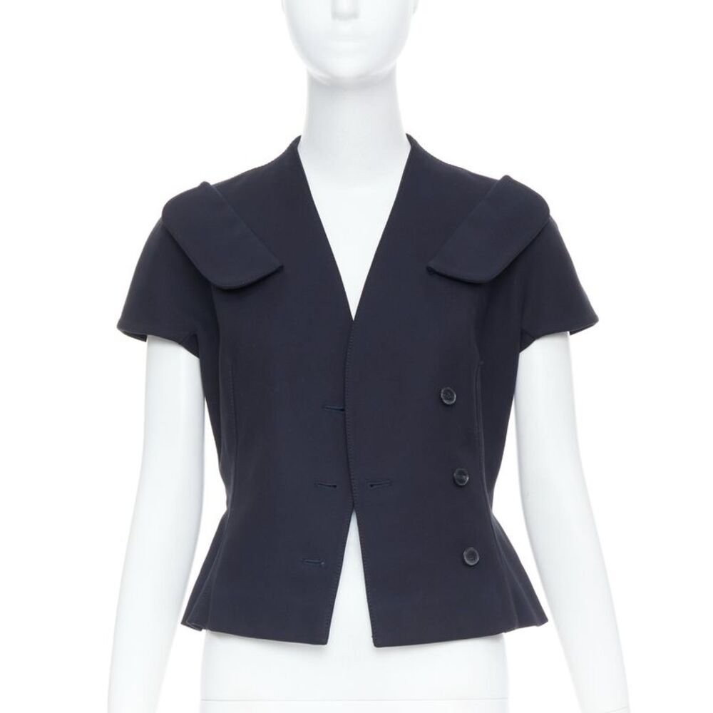 Christian Dior 2019 Black Portrait Collar Jacket